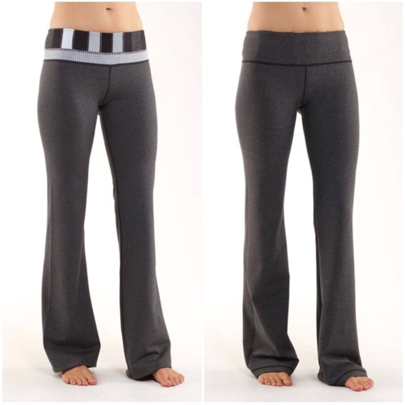 grey flare yoga pants